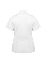 Alfresco Womens Short Sleeve Chef Jacket - White