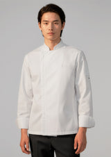 Alfresco Mens Long Sleeve Chef Jacket - White