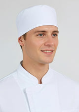 Mesh Flat Top Hat - White
