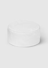 Mesh Flat Top Hat - White