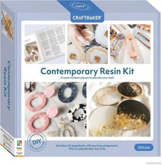 Deluxe Resin Kit from Smartfox NZ for crafting stunning jewelry, art, and decor with vibrant colors and essential tools.