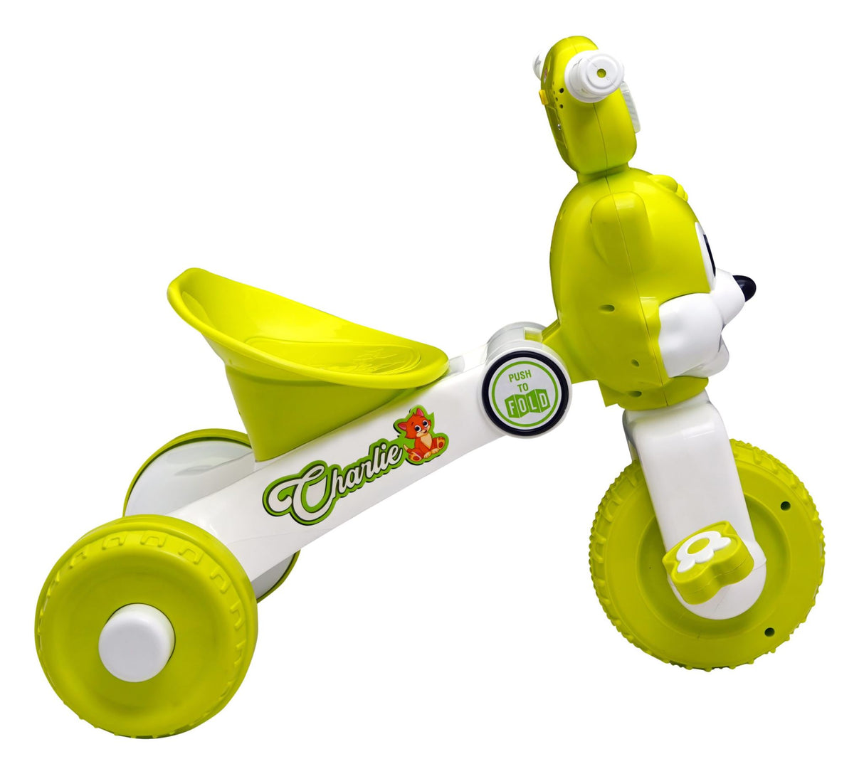 Kids Charlie Foldable Trike With Comfortable Seat FT-130 Green