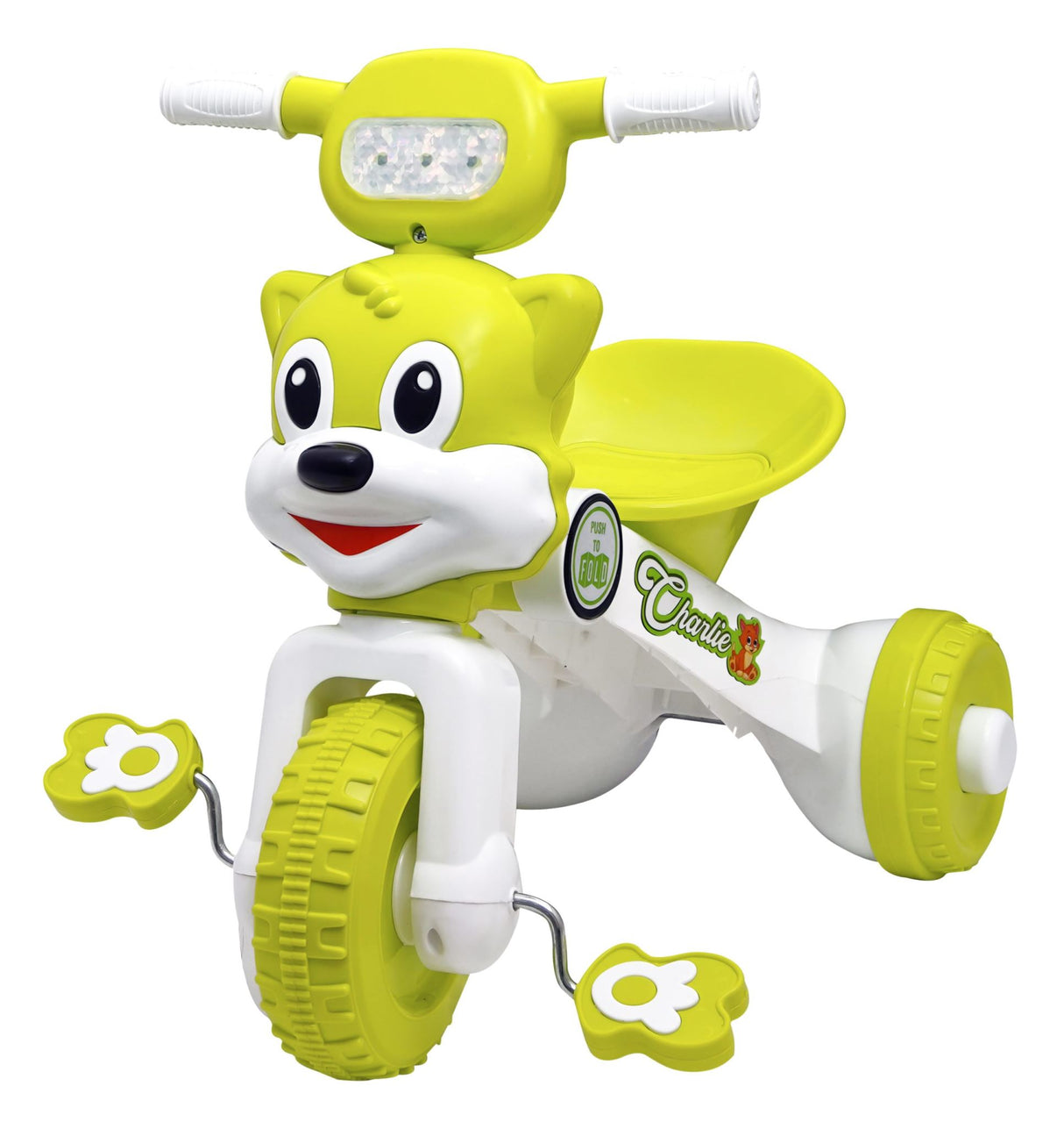 Kids Charlie Foldable Trike With Comfortable Seat FT-130 Green