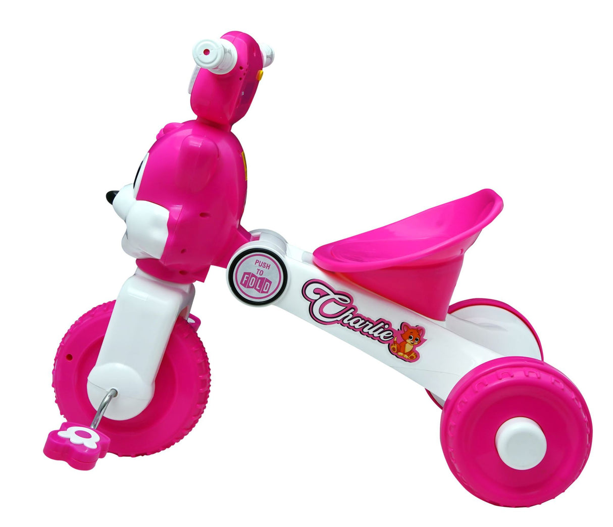 Kids Charlie Foldable Trike With Comfortable Seat FT-130 Pink
