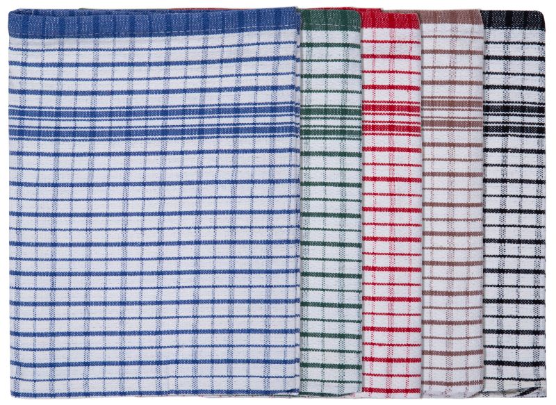 Tea Towel - Country Home Dobby (Black)