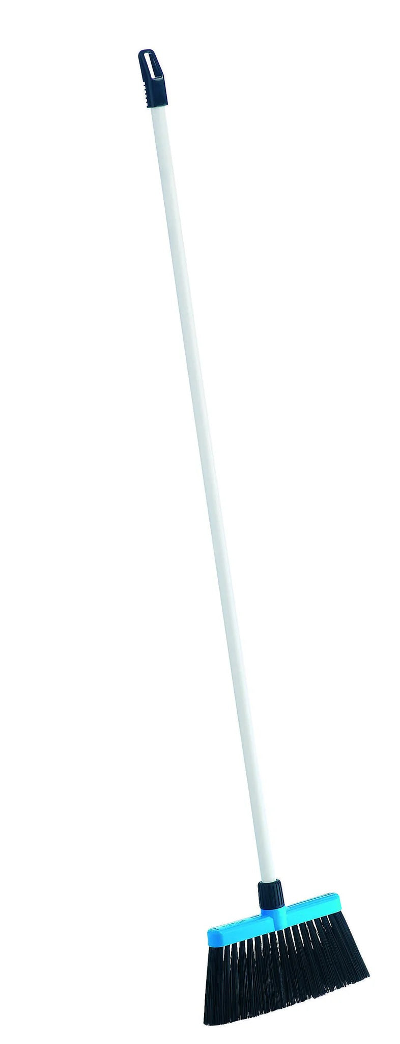 Cinderella Broom #8036 Raven features stiff bristles and a durable steel handle for efficient outdoor cleaning.