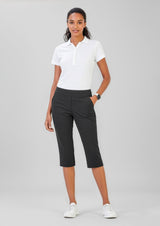 Jane Womens 3/4 Length Stretch Pant - Black