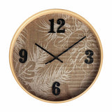 Ashley Clock Printed Linen Natural Frame 40x40x5cm