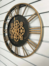 Reese Clock Metal Frame 50x50x3cm