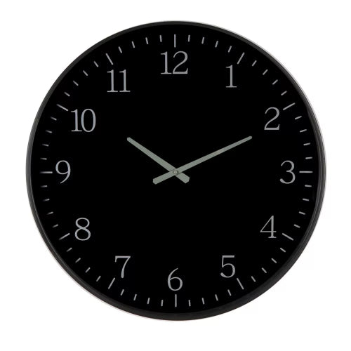 Itzel Clock Black Frame 50x50x6cm