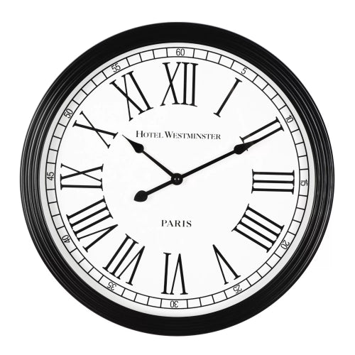 Aslan Clock Black Frame 38.5x38.5x6.5cm