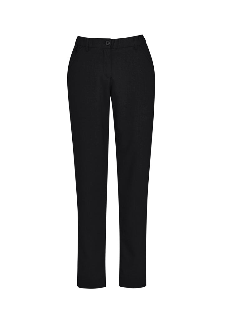 Comfort Waist Womens Slim Leg Pant - Black