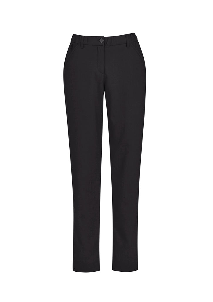 Comfort Waist Womens Slim Leg Pant - Charcoal