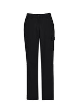Comfort Waist Womens Cargo Pant - Black