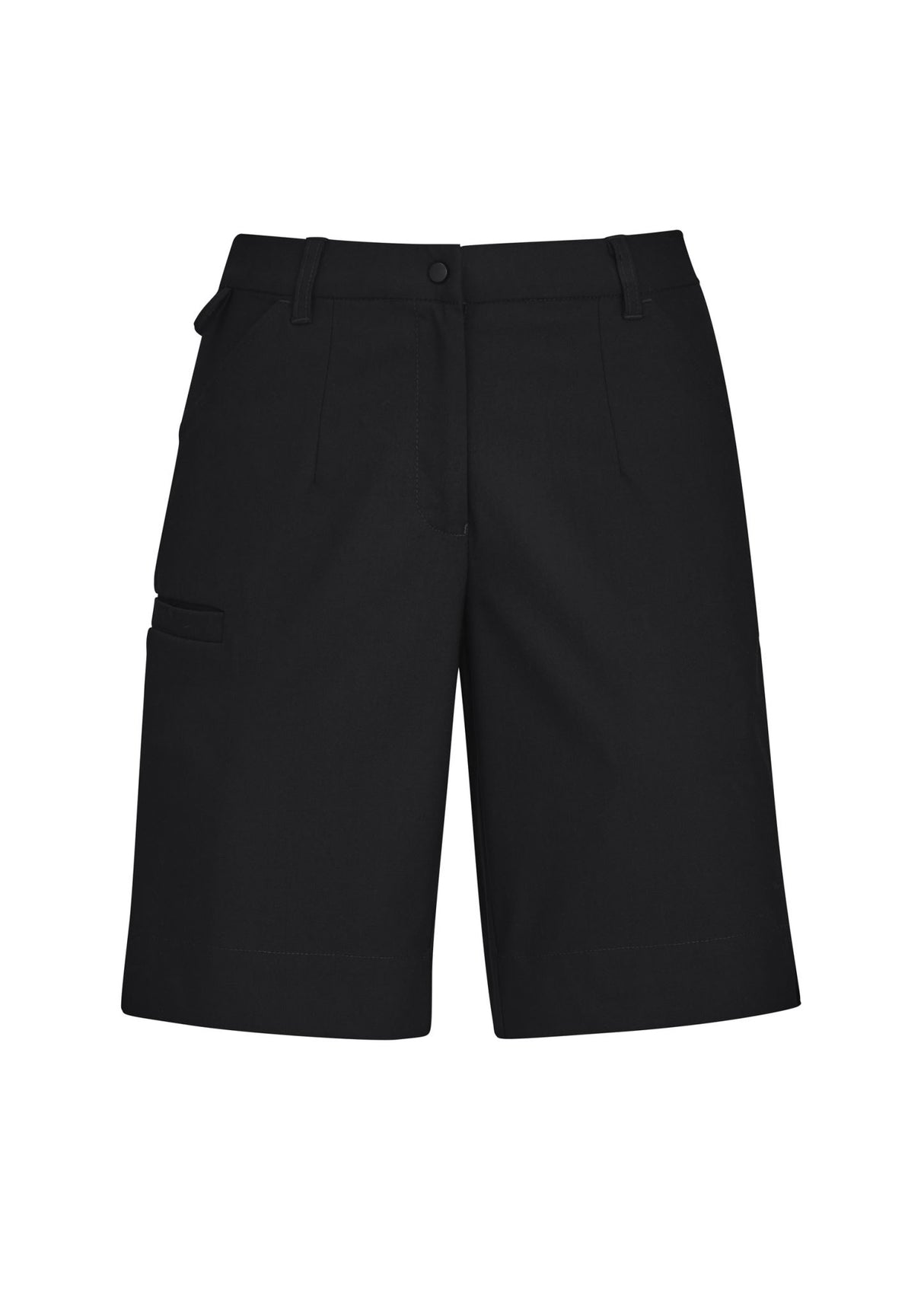 Comfort Waist Womens Cargo Short - Black