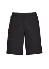 Comfort Waist Womens Cargo Short - Charcoal