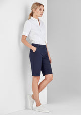 Comfort Waist Womens Cargo Short - Charcoal