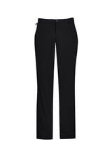 Comfort Waist Mens Flat Front Pant - Black