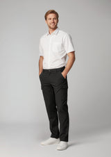 Comfort Waist Mens Cargo Pant - Black