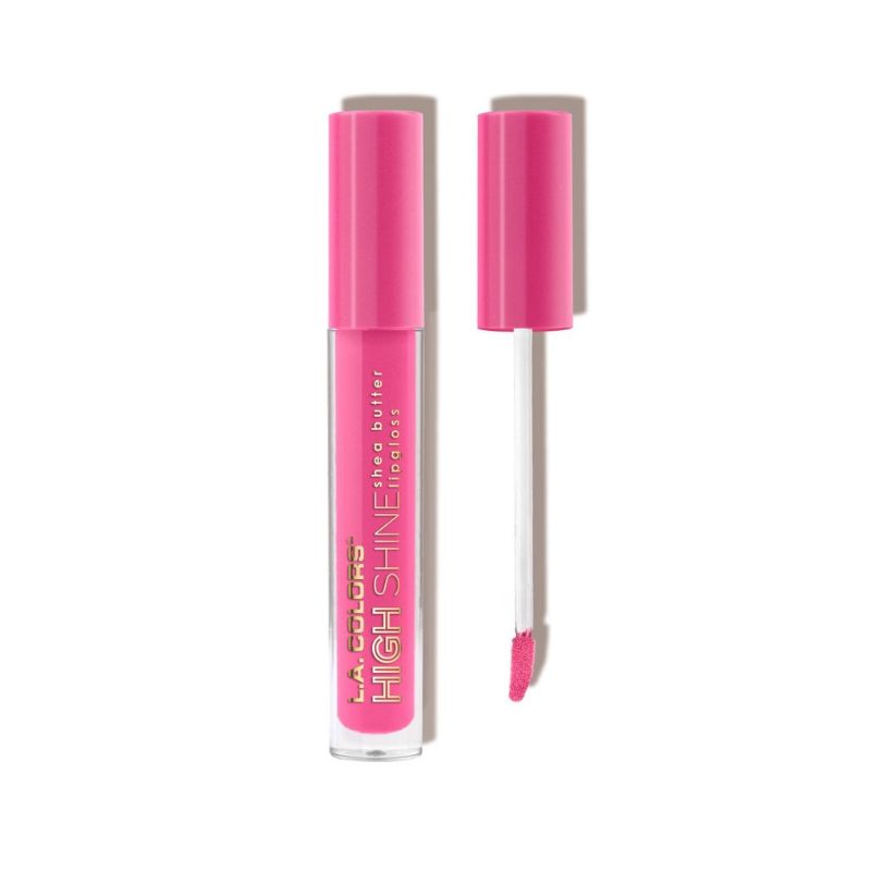 LA Colors High Shine Lipgloss Hyper featuring vibrant color, high shine, and moisturizing ingredients for soft, glossy lips.