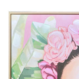 Contemporary Frida Natural Framed Canvas Wall Art 80x120cm