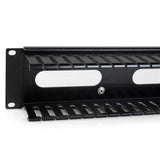 2U Horizontal Finger Duct Rack Cable Management Panel with Cover
