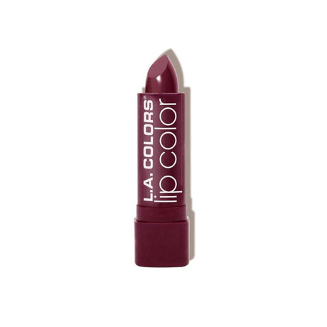 LA Colors Moisture Rich Lip Color in Precious Plum: hydrating lipstick with Aloe Vera, Vitamin E, and a contour tip for easy application.