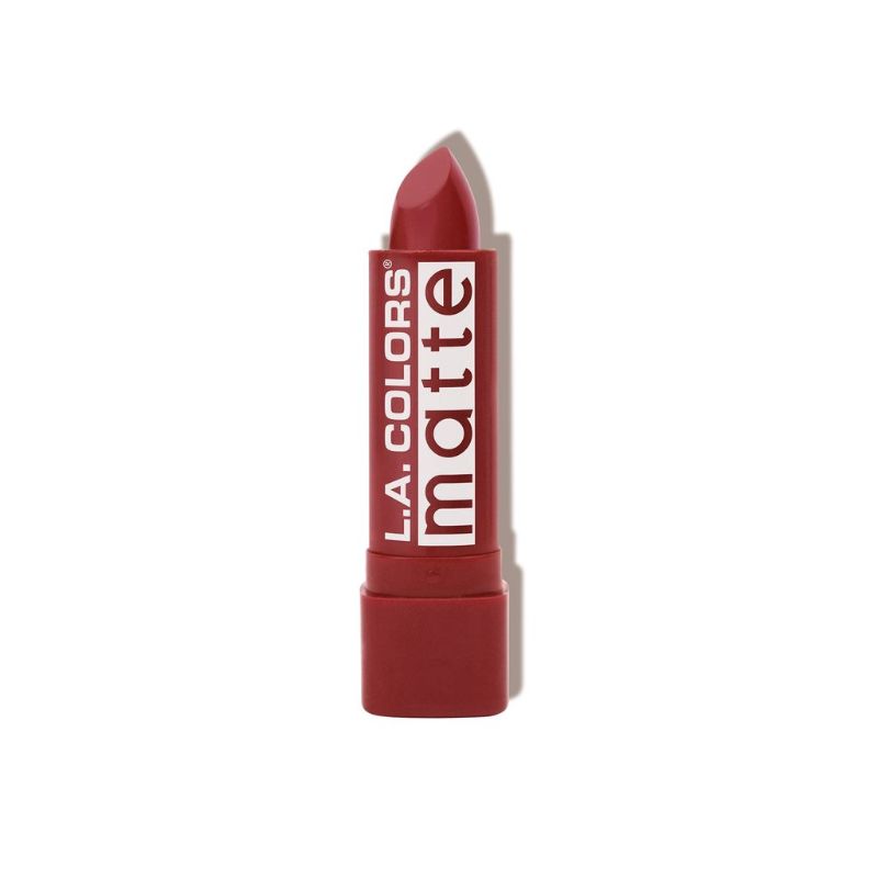 LA Colors Matte Lip Color in Brick offers a rich, non-drying formula for beautifully bold, hydrated matte lips.