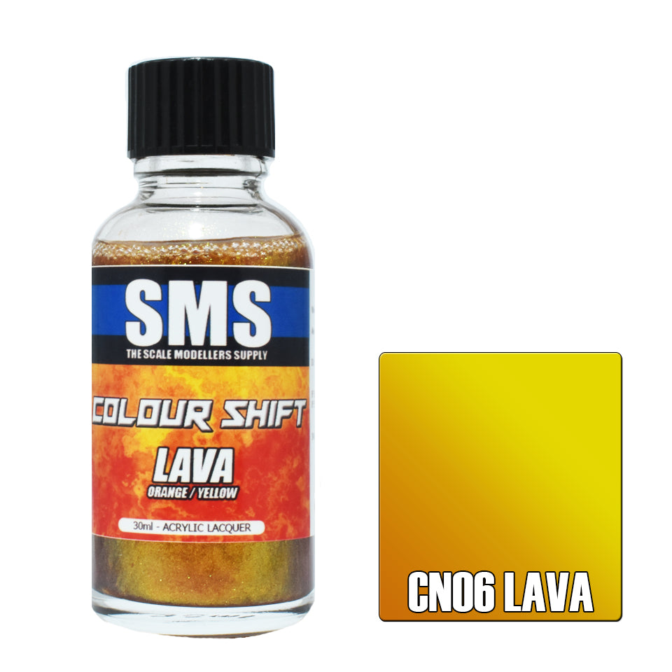 AIRBRUSH PAINT 30ML COLOUR SHIFT LAVA ACRYLIC LACQUER SCALE MODELLERS SUPPLY