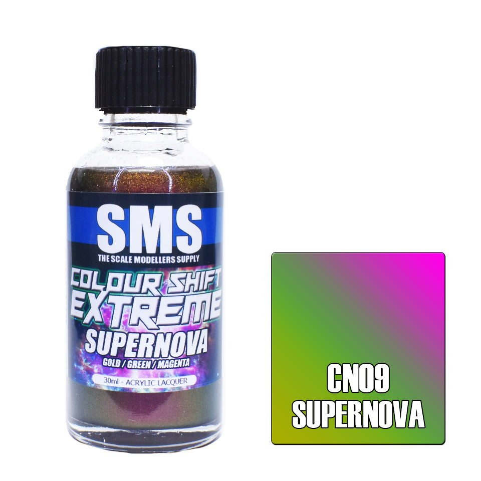AIRBRUSH PAINT 30ML COLOUR SHIFT EXTREME SUPERNOVA ACRYLIC LACQUER