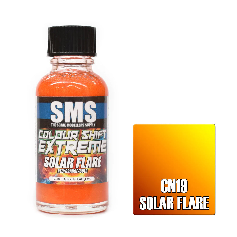 AIRBRUSH PAINT 30ML COLOUR SHIFT EXTREME SOLAR FLARE ACRYLIC LACQUER