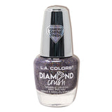 Iridescent Diamond Crush Polish with crushed diamond finish, featuring 8 shades for dazzling, cruelty-free manicures.