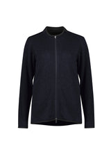 Nova Womens Zip Front Jumper - Navy Marle