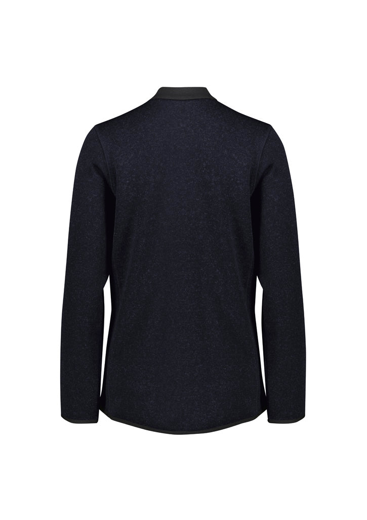 Nova Womens Zip Front Jumper - Navy Marle