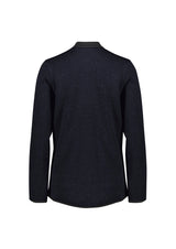 Nova Womens Zip Front Jumper - Navy Marle
