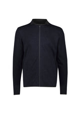 Nova Mens Zip Front Jumper - Navy Marle
