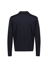 Nova Mens Zip Front Jumper - Navy Marle