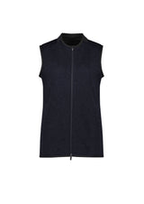 Nova Womens Zip Front Vest - Navy Marle