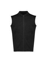Nova Mens Zip Front Vest - Black Marle