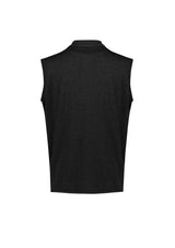 Nova Mens Zip Front Vest - Black Marle