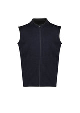 Nova Mens Zip Front Vest - Navy Marle