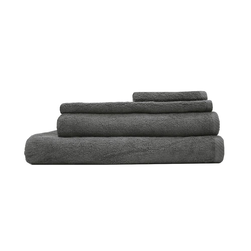 Chateau 2pack Bath Sheet 80x160cm Charcoal- Bambury