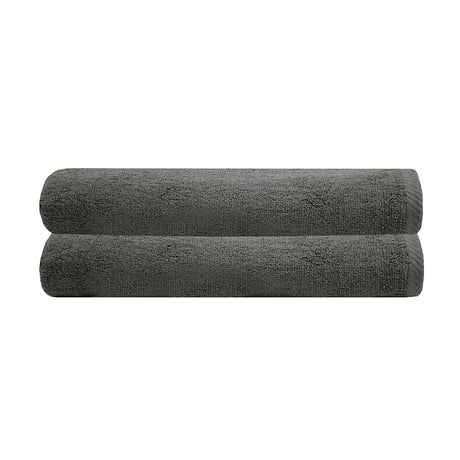 Luxurious charcoal bath sheets, 80x160 cm, made of premium cotton, soft and durable, perfect for a spa-like bath experience.