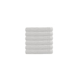 Chateau 6pack Face Washer 33x33cm White- Bambury