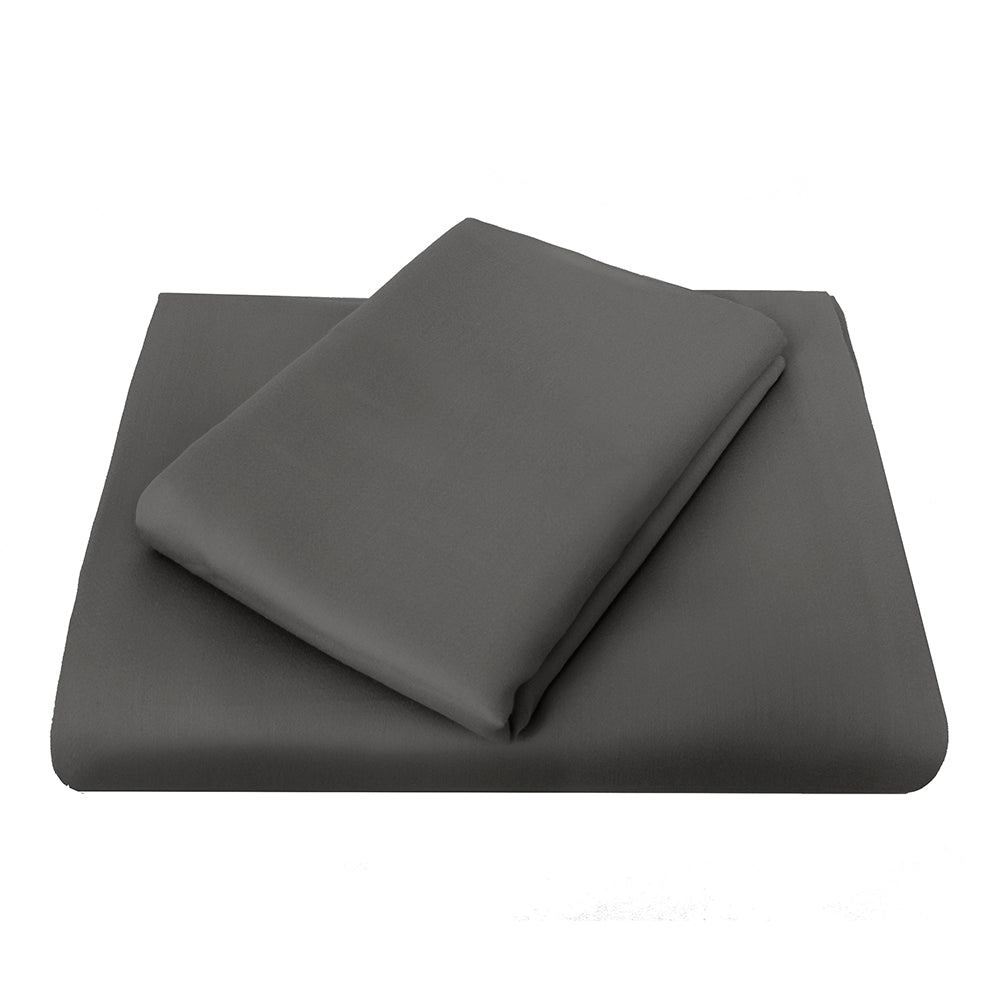 Double Chateau Fitted Sheet Pewter- Bambury