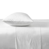 Double Chateau Flat Sheet White- Bambury