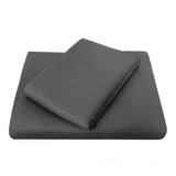 King Chateau Flat Sheet Pewter- Bambury