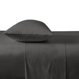 Queen Chateau Flat Sheet Pewter- Bambury