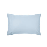 Elegant blue Bambury standard pillowcase, crafted from cotton and polyester for softness and durability, perfect for any bedroom.