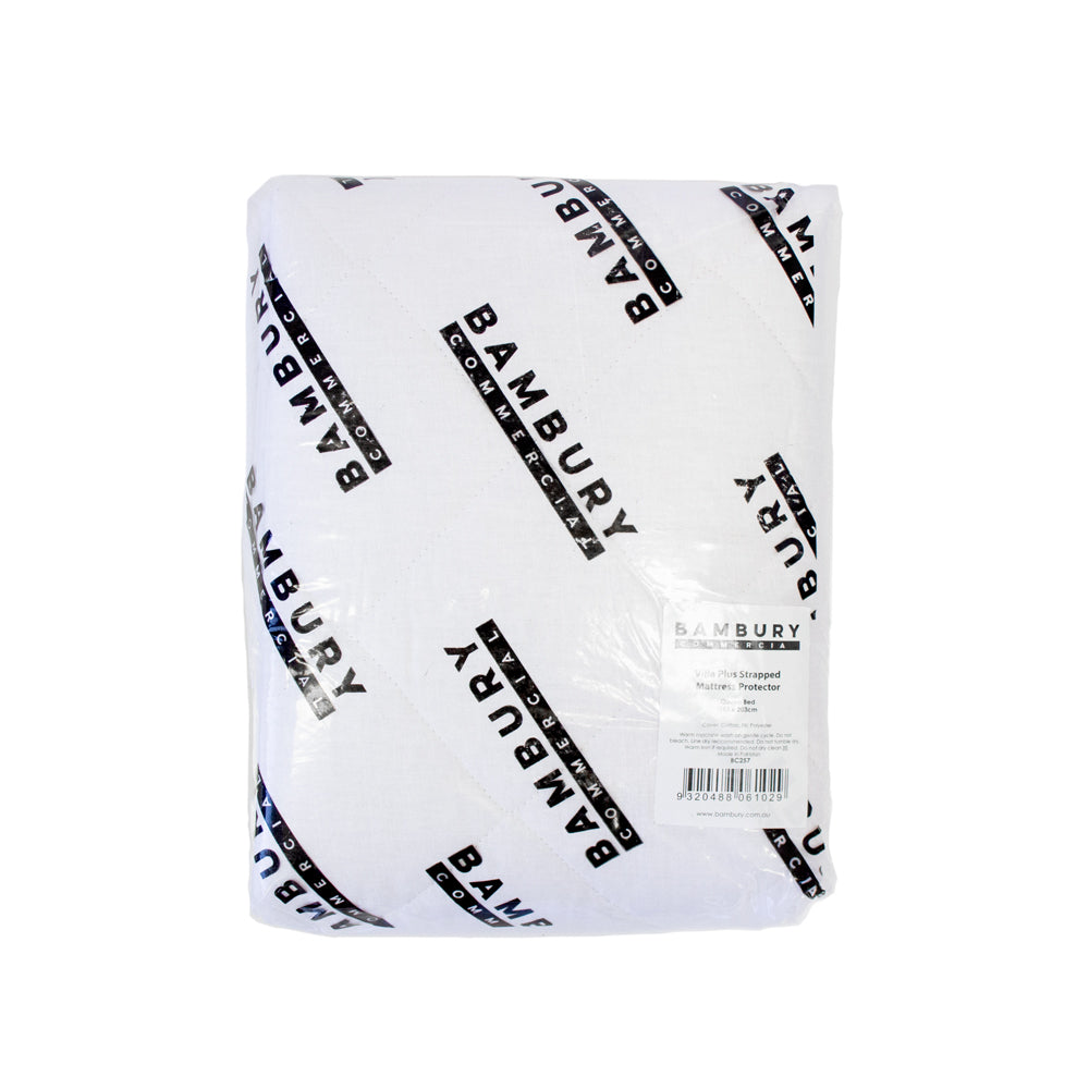 Single Villa Plus Strap Fit Mattress Protector- Bambury